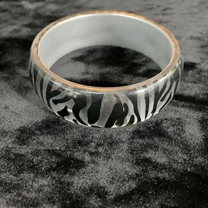 Zebra Bangle Bracelet
